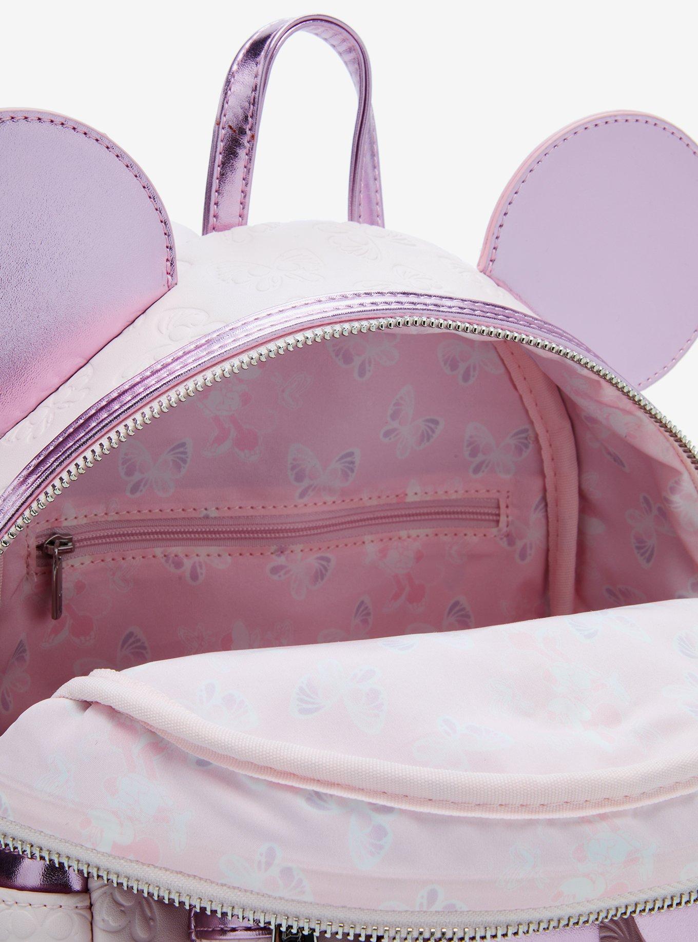 Loungefly Disney Minnie Mouse Pink Butterfly Mini Backpack — BoxLunch Exclusive, , alternate