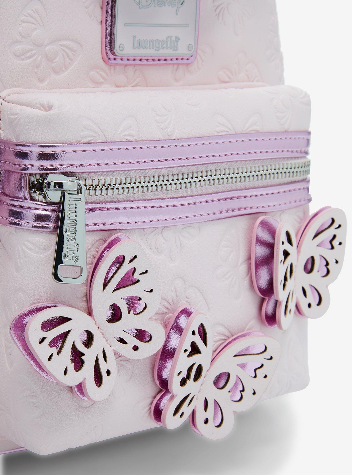 Loungefly Disney Minnie Mouse Pink Butterfly Mini Backpack — BoxLunch Exclusive, , alternate