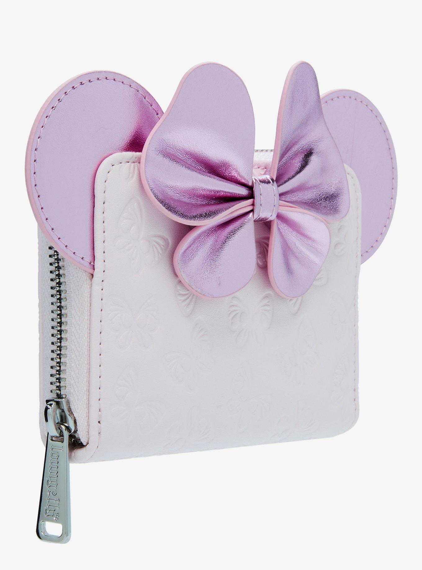 Loungefly Disney Minnie Mouse Pink Butterfly Wallet — BoxLunch Exclusive, , alternate