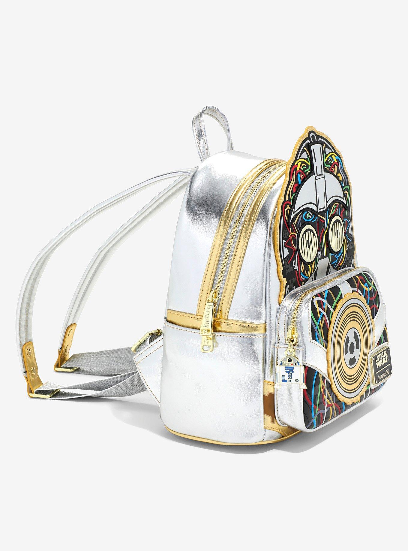 Loungefly Star Wars C-3PO Glow-in-the-Dark Mini Backpack — BoxLunch Exclusive, , alternate