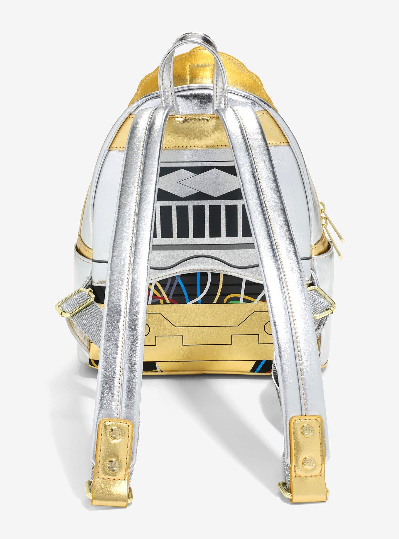 Loungefly Star Wars C-3PO Glow-in-the-Dark Mini Backpack — BoxLunch Exclusive, , alternate