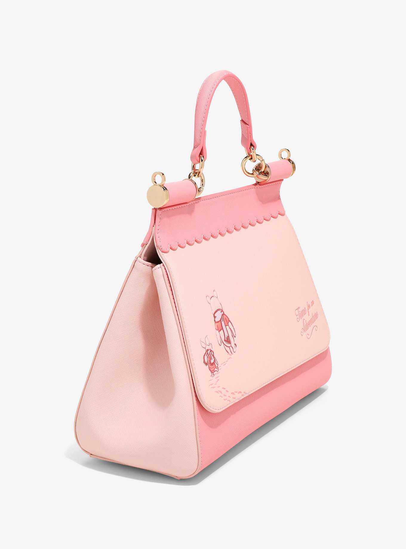 Loungefly Disney Winnie the Pooh Piglet and Pooh Pink Crossbody Bag — BoxLunch Exclusive, , hi-res