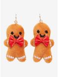 Gingerbread Men Plush Figural Earrings - BoxLunch Exclusive, , alternate