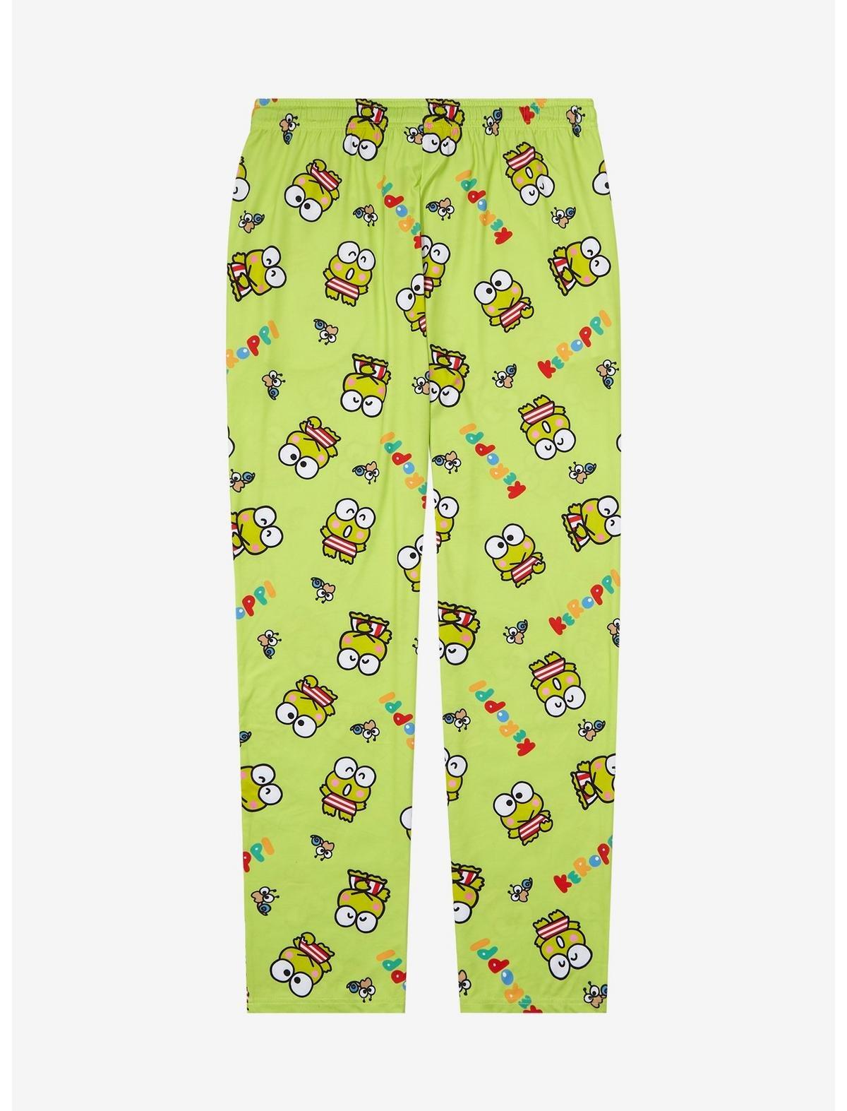 Sanrio Keroppi Allover Print Sleep Pants - BoxLunch Exclusive, LIGHT GREEN, alternate