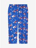 One Piece Monkey D. Luffy Poses Plus Size Sleep Pants - BoxLunch Exclusive, BLUE, alternate