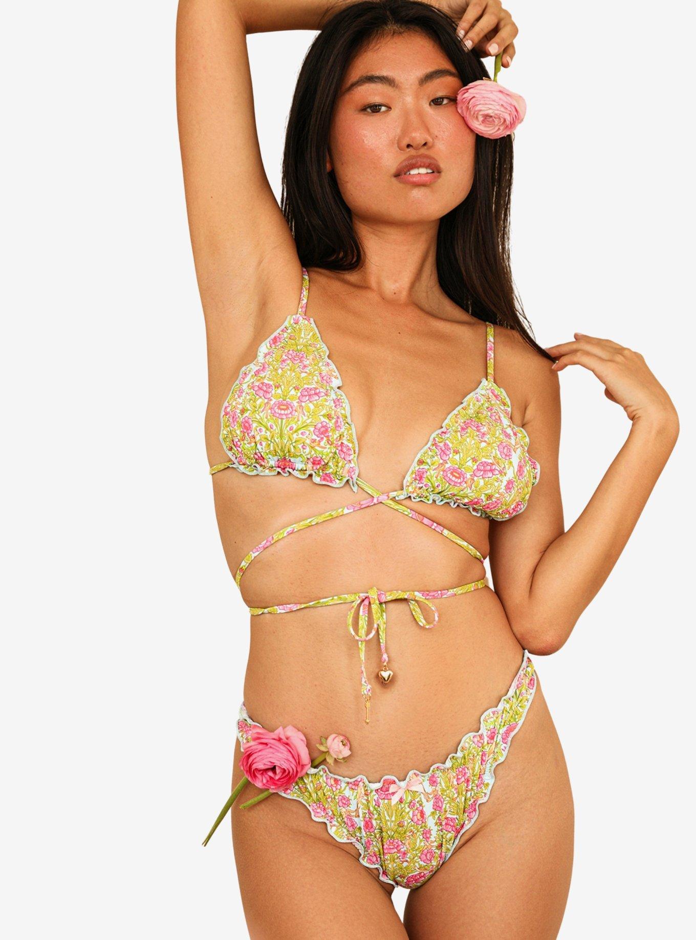 Dippin' Daisy's Sage Swim Top Multi-Colored Floral, FLORAL, alternate