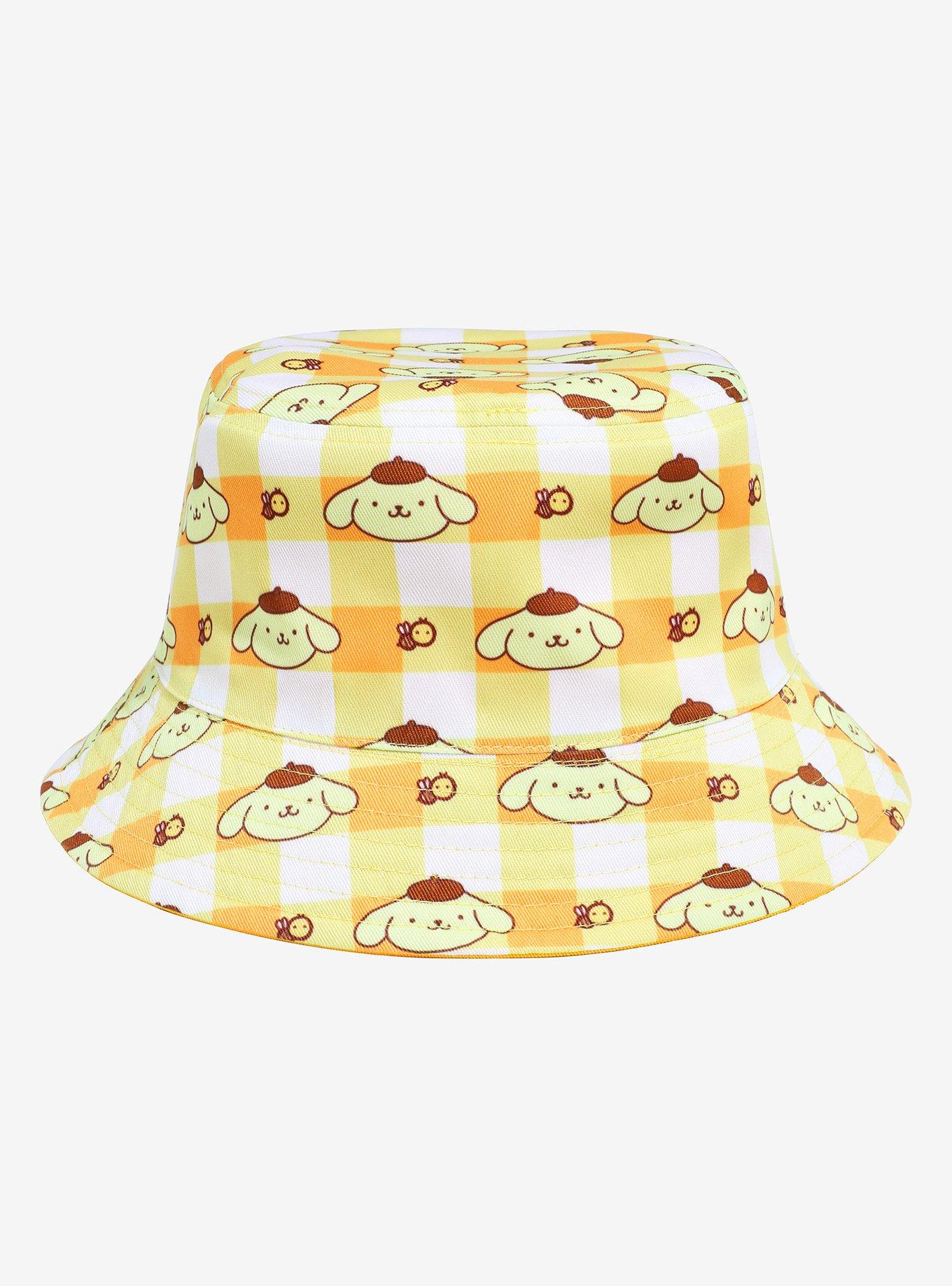 Sanrio Pompompurin Reversible Gingham Bucket Hat, , alternate