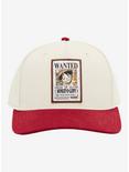 One Piece Monkey D. Luffy Wanted Poster Cap - BoxLunch Exclusive, , alternate