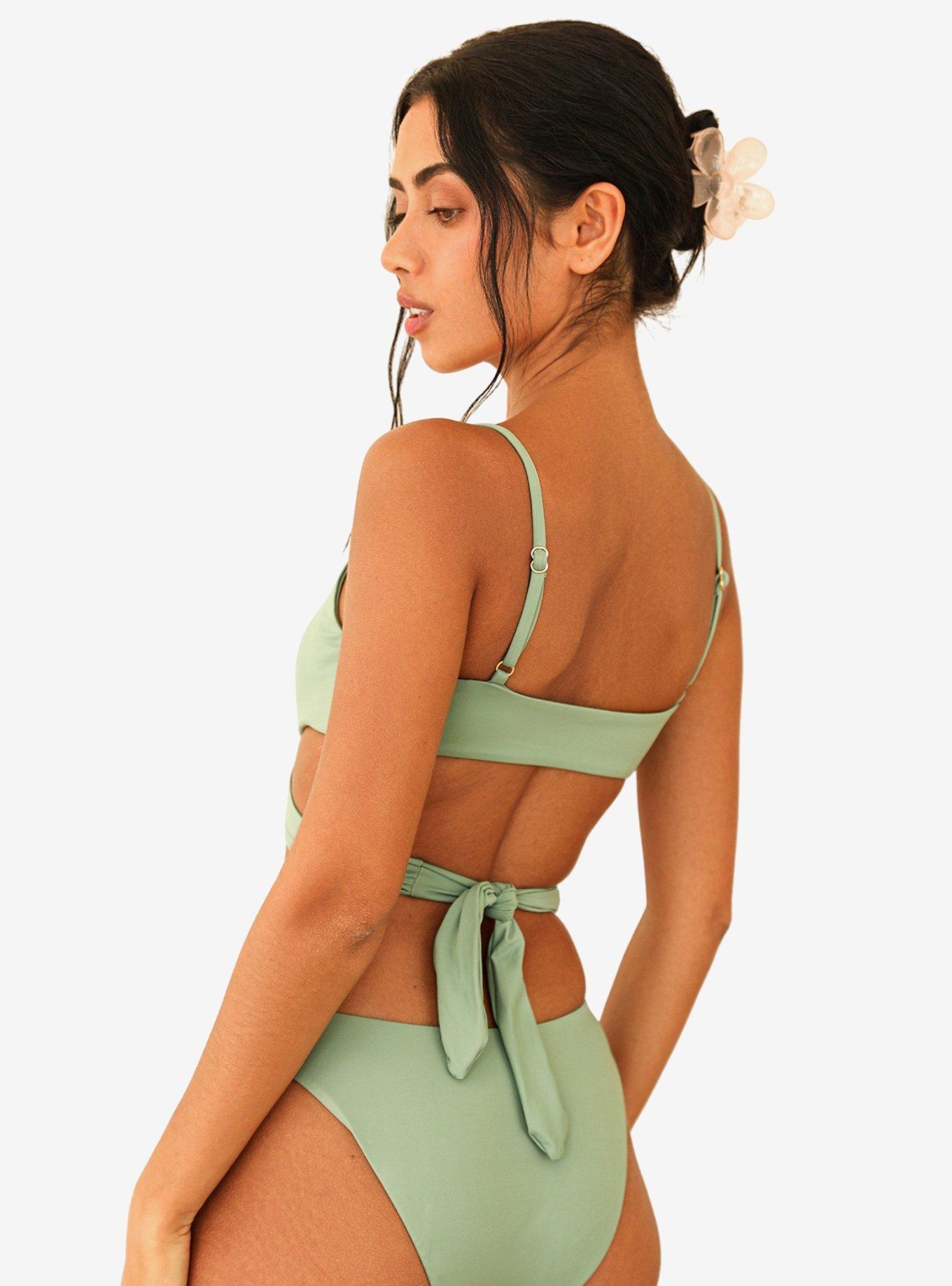 Dippin' Daisy's Ibiza Swim Top Eucalyptus Green, GREEN, alternate