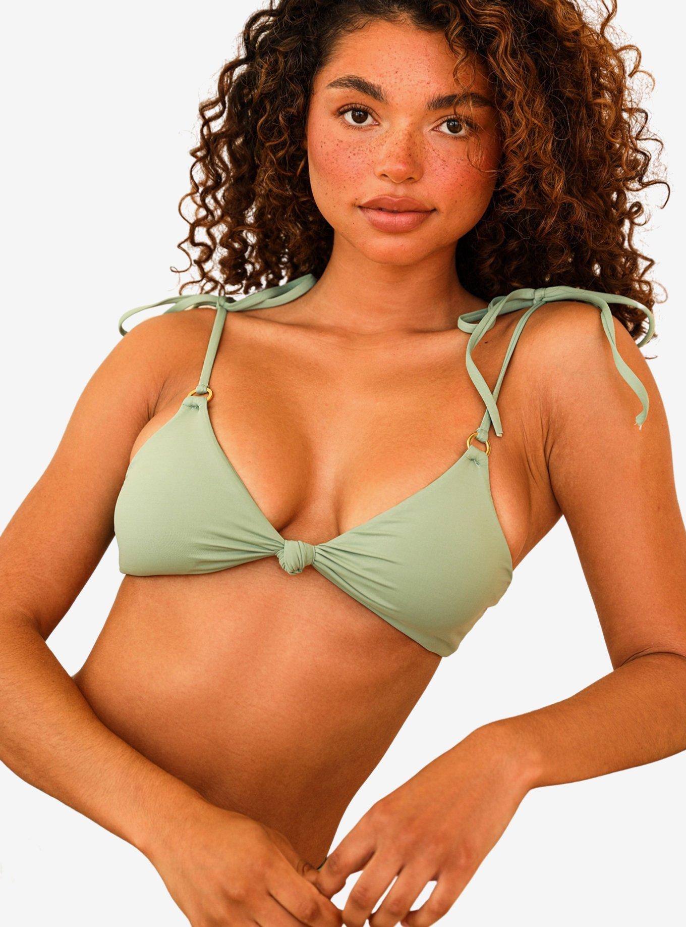 Dippin' Daisy's Mantra Swim Top Eucalyptus Green, , hi-res