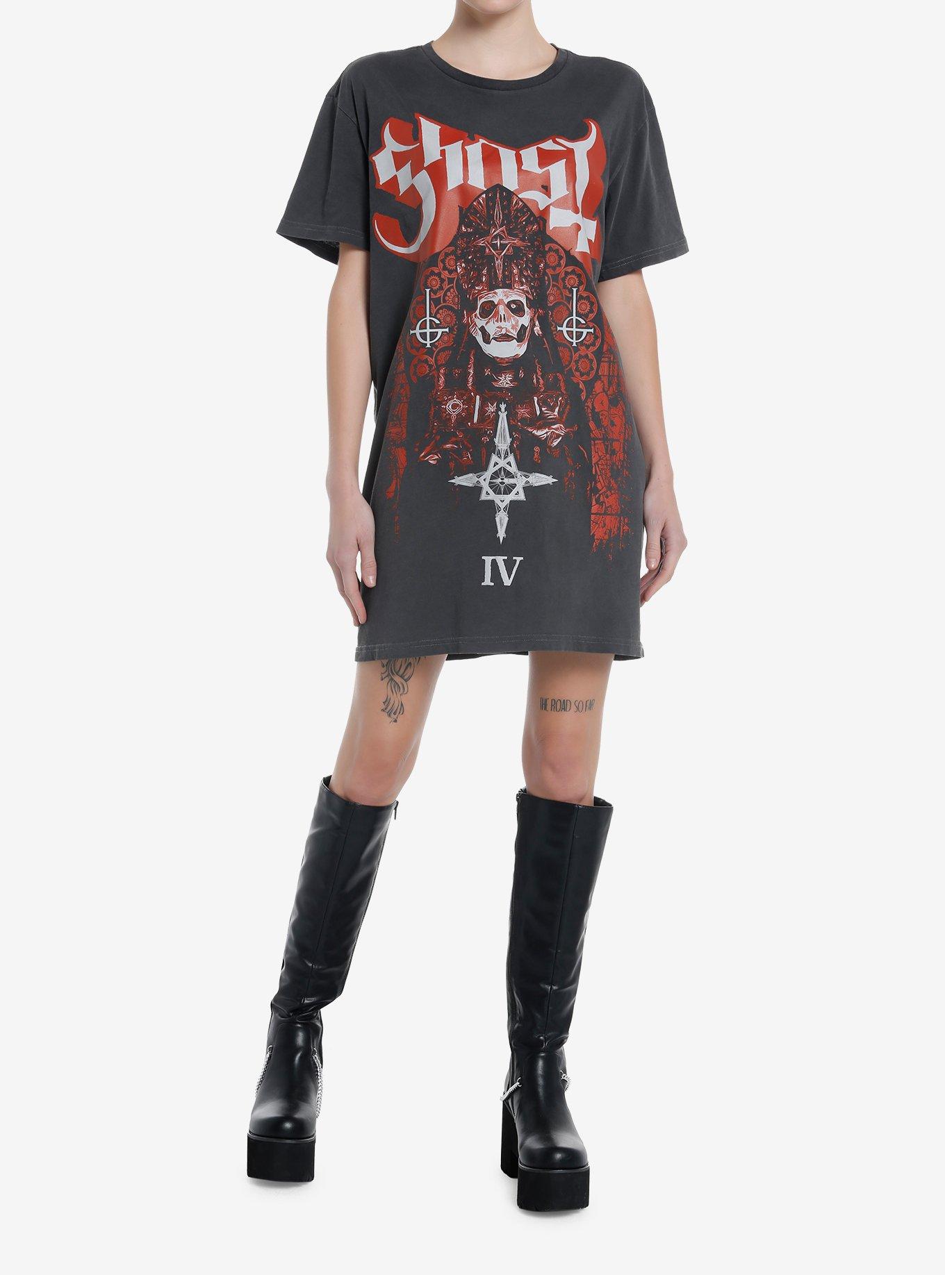 Ghost Papa Emeritus IV T-Shirt Dress, BLACK, alternate