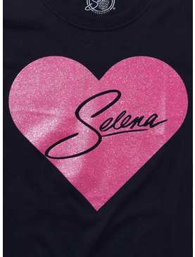 Selena Glitter Heart Boyfriend Fit Girls T-Shirt, , hi-res