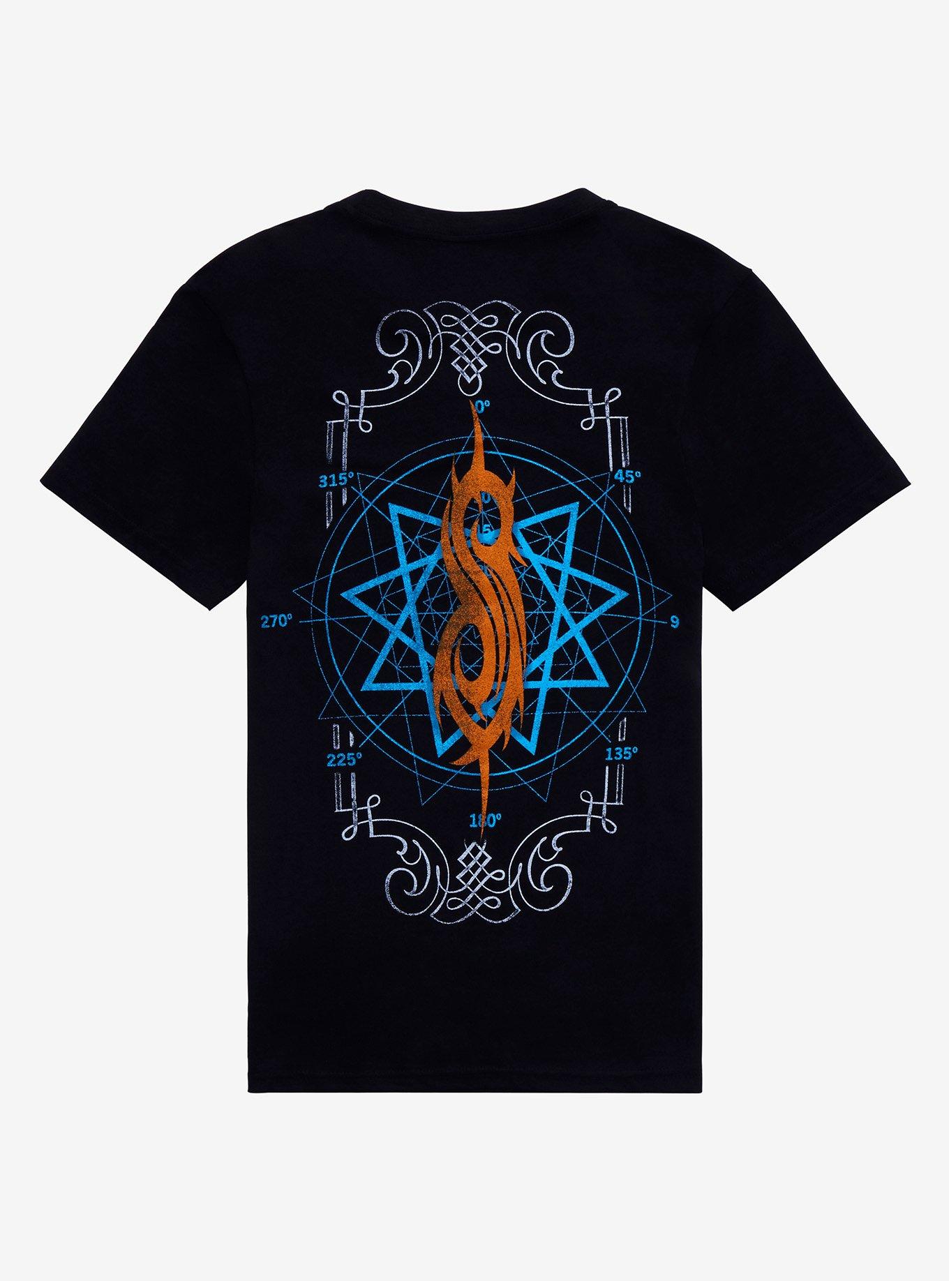 Slipknot Nonagram Boyfriend Fit Girls T-Shirt, BLACK, alternate