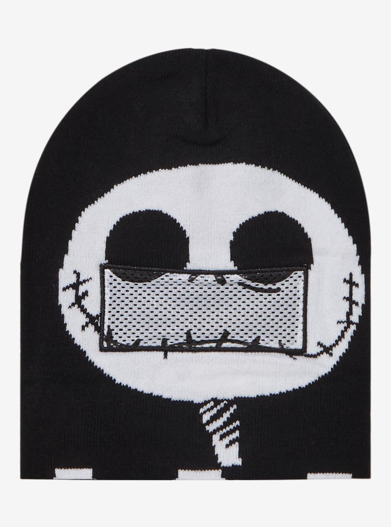 The Nightmare Before Christmas Jack Mesh Eye Panel Beanie, , alternate