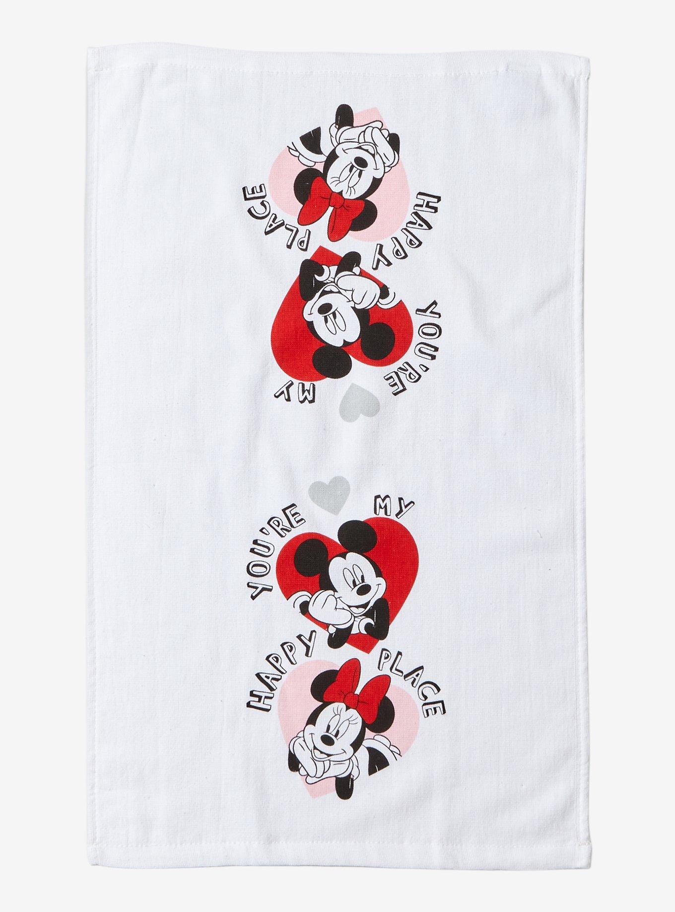 Disney Mickey Mouse & Minnie Mouse Heart Kitchen Towel Set, , alternate