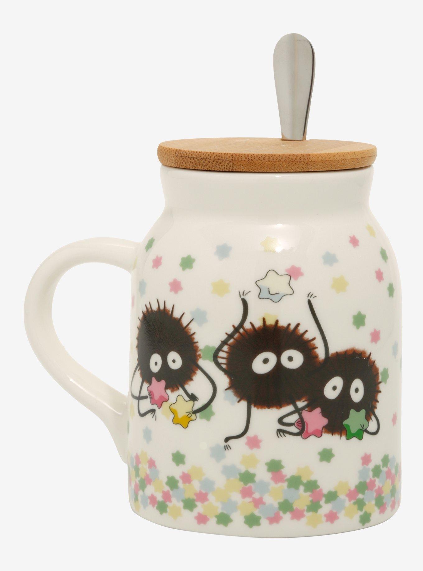 Studio Ghibli® Spirited Away Soot Sprites Lidded Mug With Spoon, , hi-res