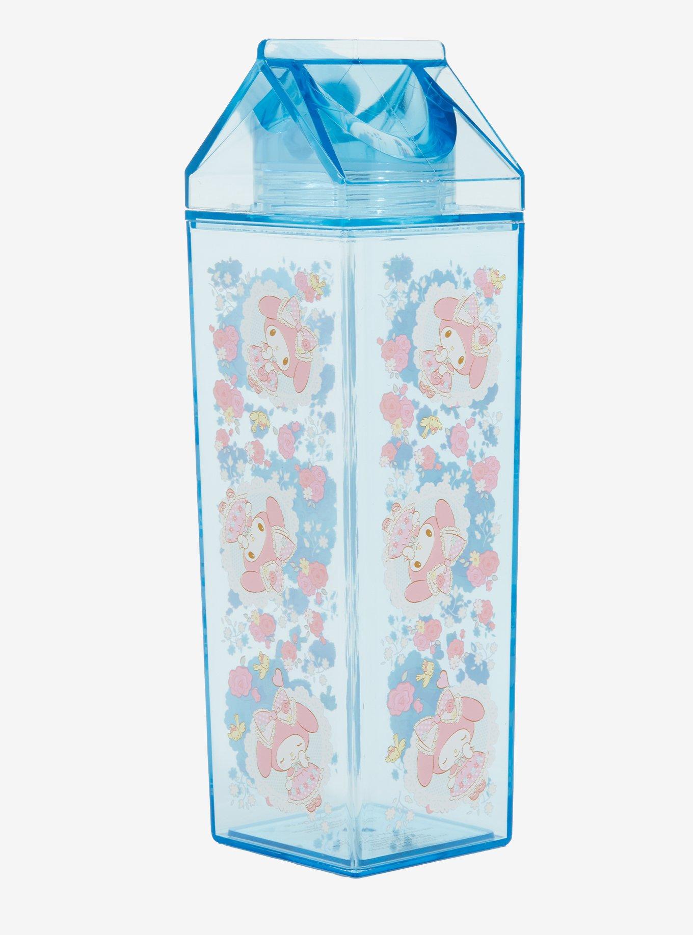 My Melody Floral Lace Milk Carton Water Bottle, , alternate