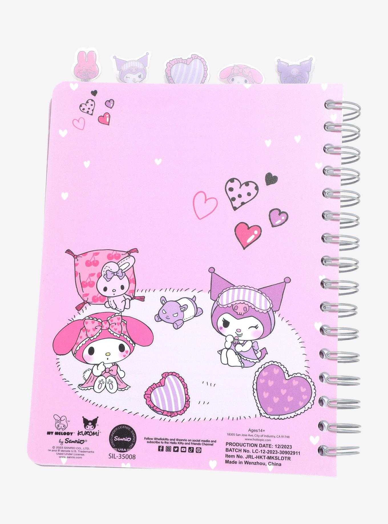 My Melody & Kuromi Sleepover Tab Journal, , alternate