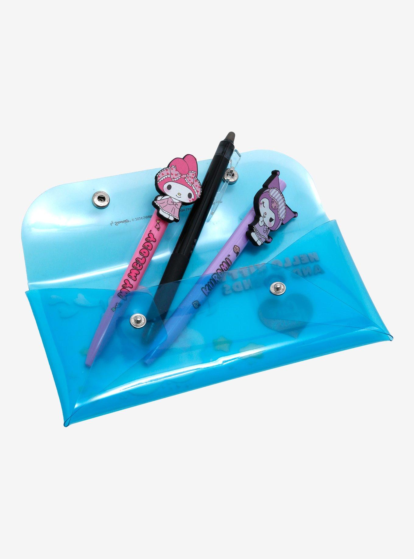Hello Kitty And Friends X Care Bears Translucent Blue Pencil Case, , alternate