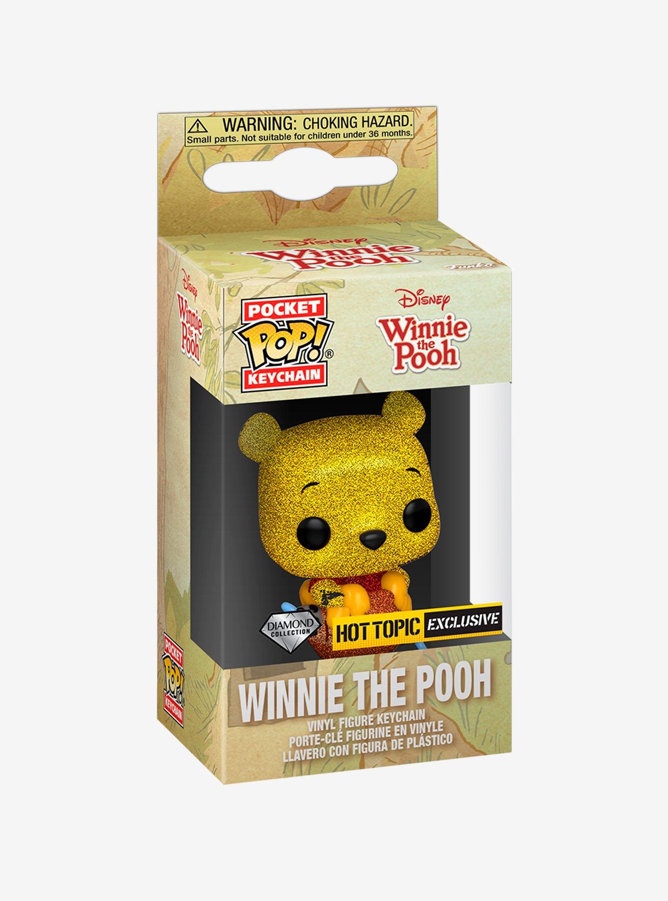 Funko Disney Diamond Collection Pocket Pop! Winnie The Pooh Vinyl Key Chain Hot Topic Exclusive, , hi-res