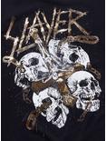 Slayer Gold Cross & Skulls Boyfriend Fit Girls T-Shirt, BLACK, alternate