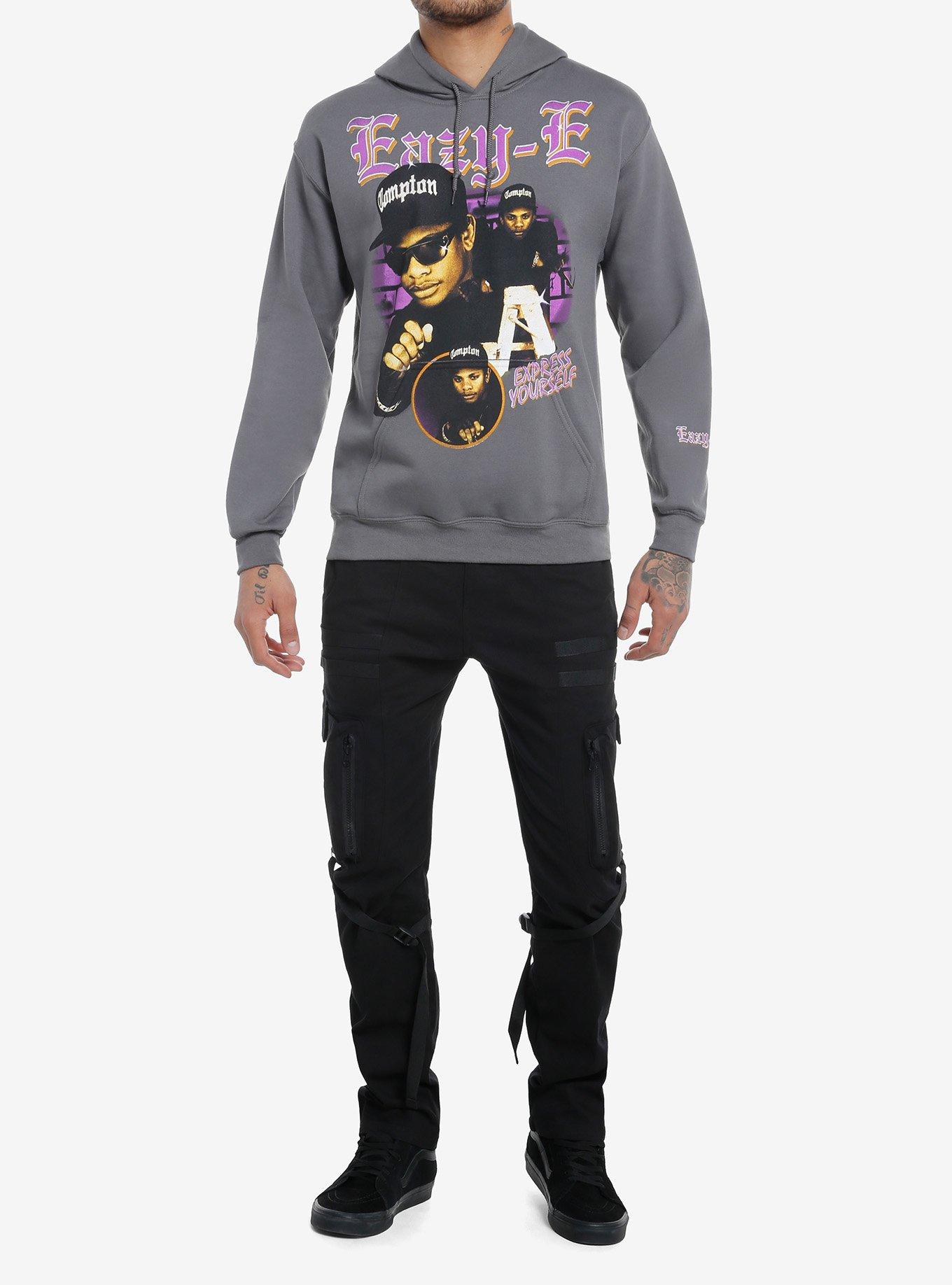 Eazy-E Express Yourself Hoodie, CHARCOAL, alternate