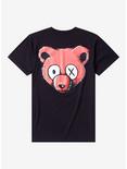 Sleeping With Sirens Red Teddy Bear Boyfriend Fit Girls T-Shirt, BLACK, alternate