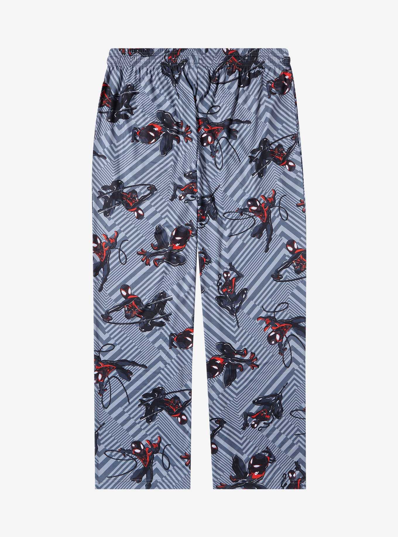 Marvel Spider-Man Miles Morales Allover Print Women's Plus Size Sleep Pants - BoxLunch Exclusive, , hi-res
