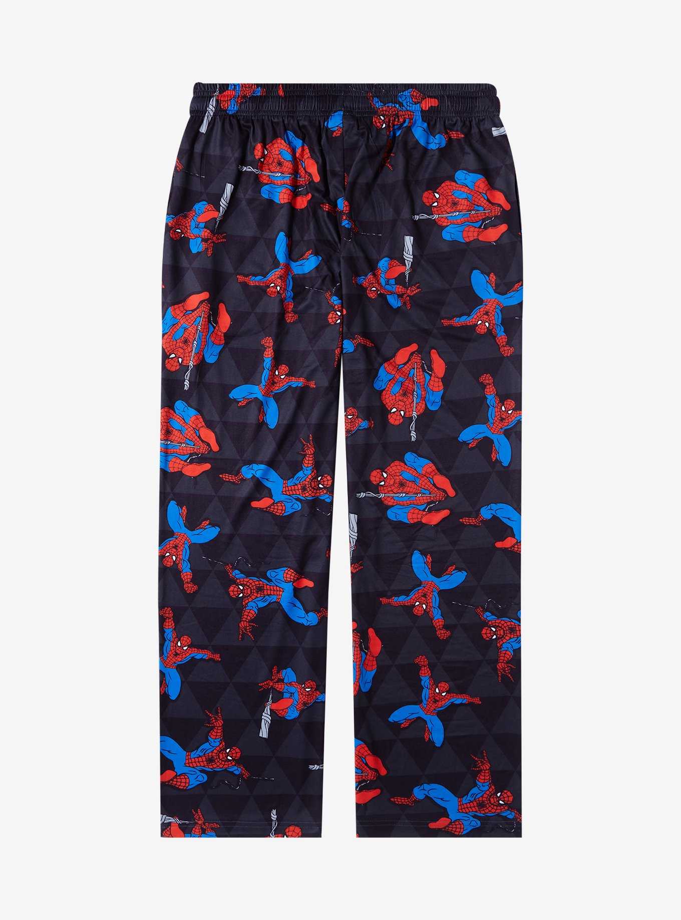 Marvel Spider-Man Allover Print Women's Plus Size Sleep Pants - BoxLunch Exclusive, , hi-res