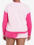 Her Universe Disney Stitch Cheshire Cat Color-Block Girls Sweatshirt Plus Size, PINK, alternate