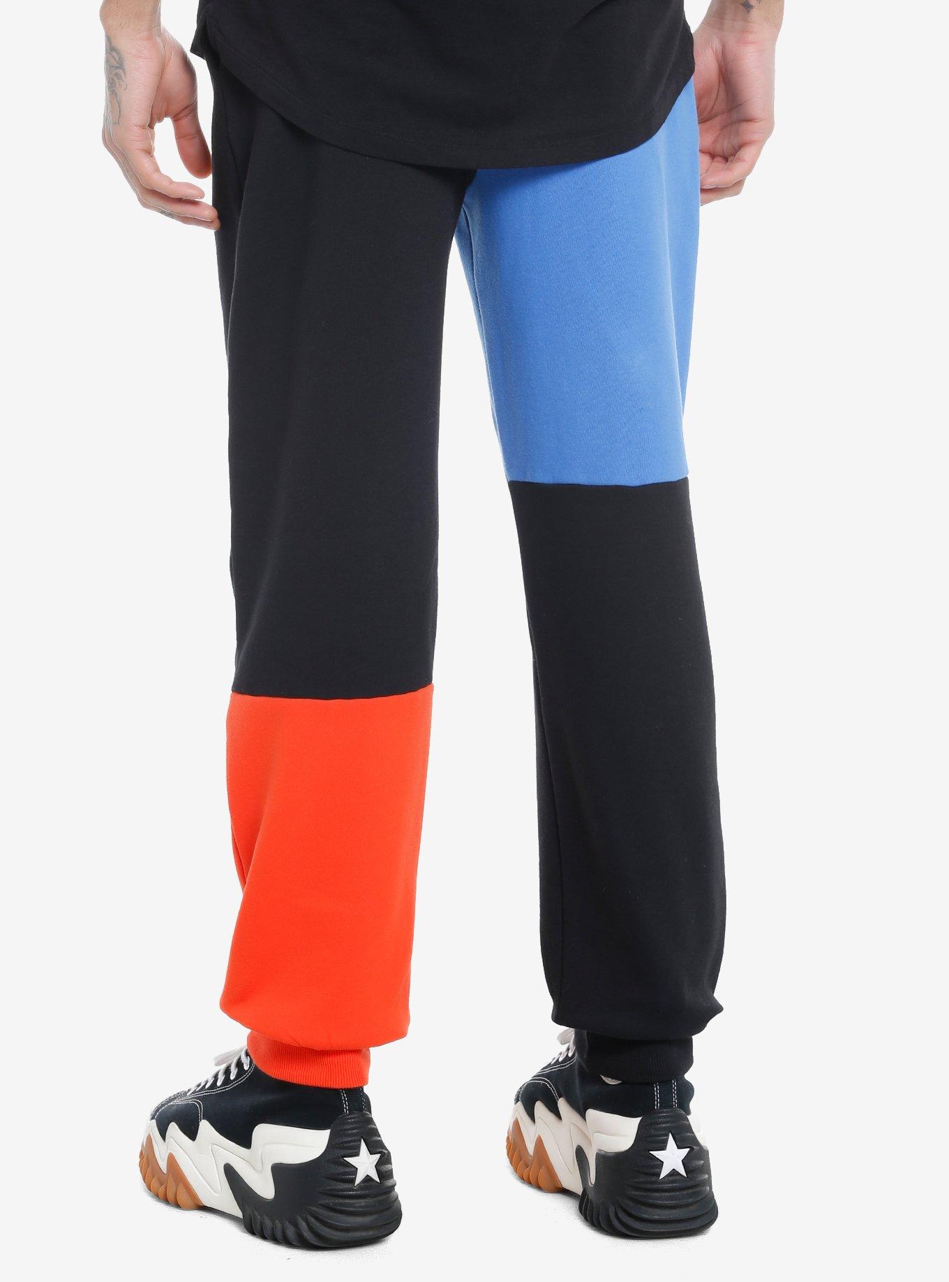 Don't Hug Me I'm Scared Color-Block Jogger Sweatpants, MULTI, alternate