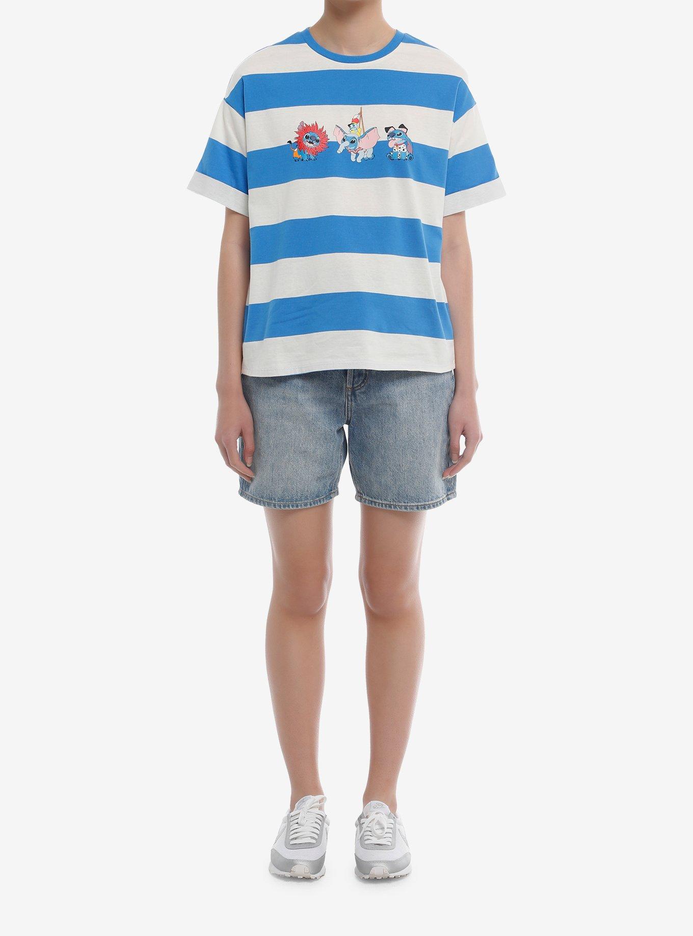 Her Universe Disney Stitch Character Mashup Stripe Oversized T-Shirt, , hi-res
