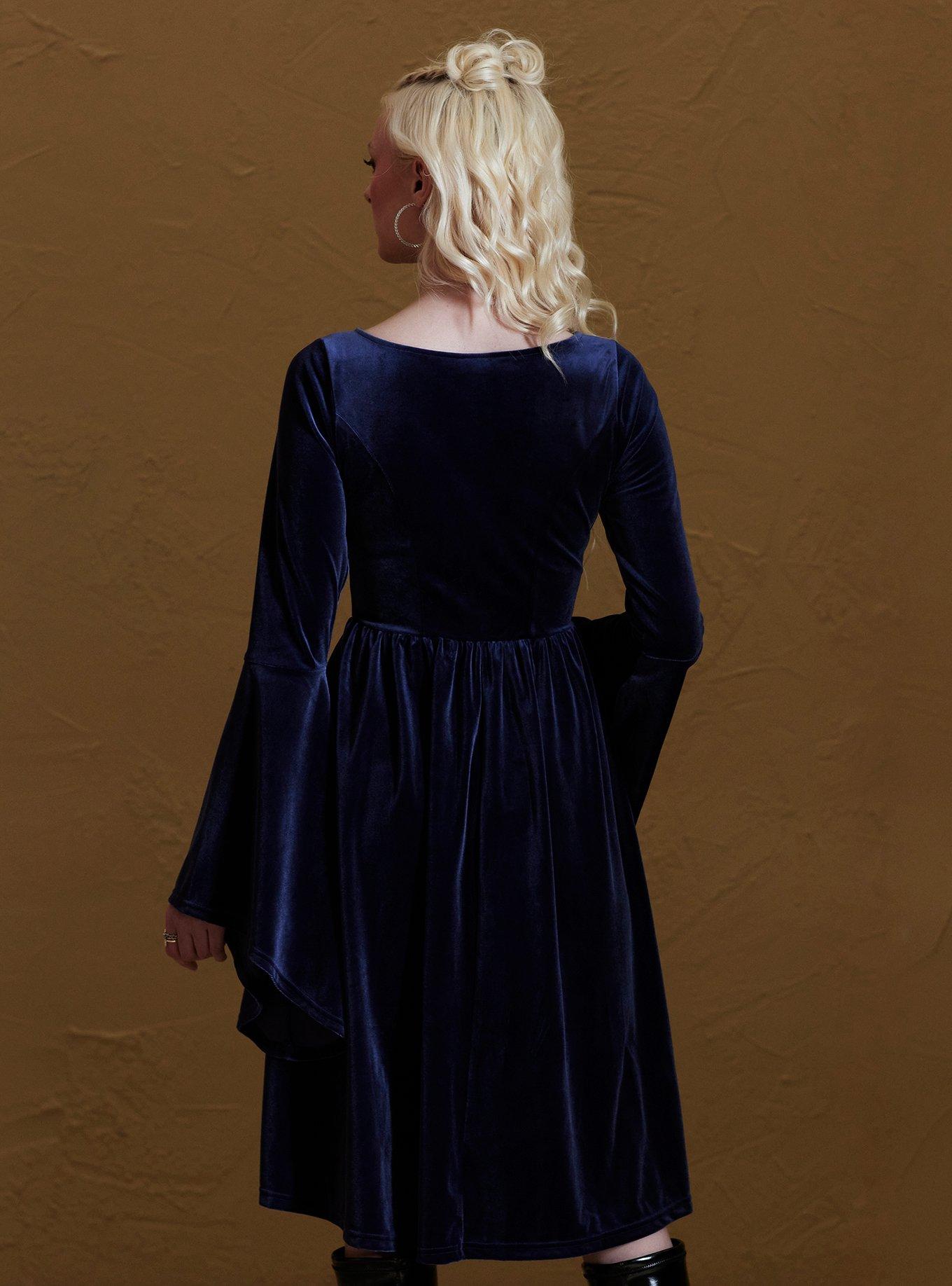 Her Universe Game Of Thrones Sansa Velvet Bell Sleeve Dress Her Universe Exclusive, NAVY, alternate