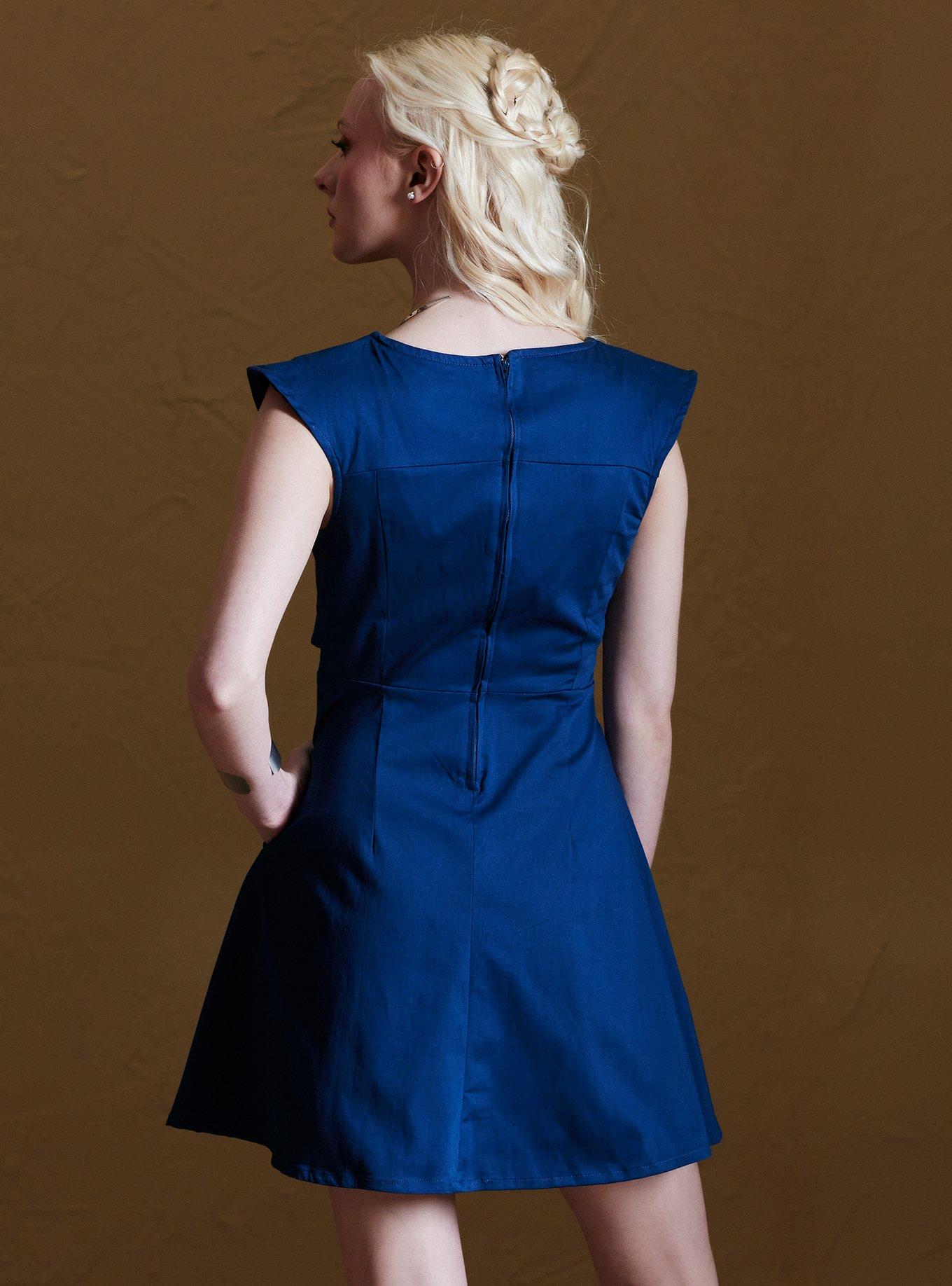 Her Universe Game Of Thrones Daenerys Targaryen Dress Her Universe Exclusive, BLUE SAPPHIRE, alternate