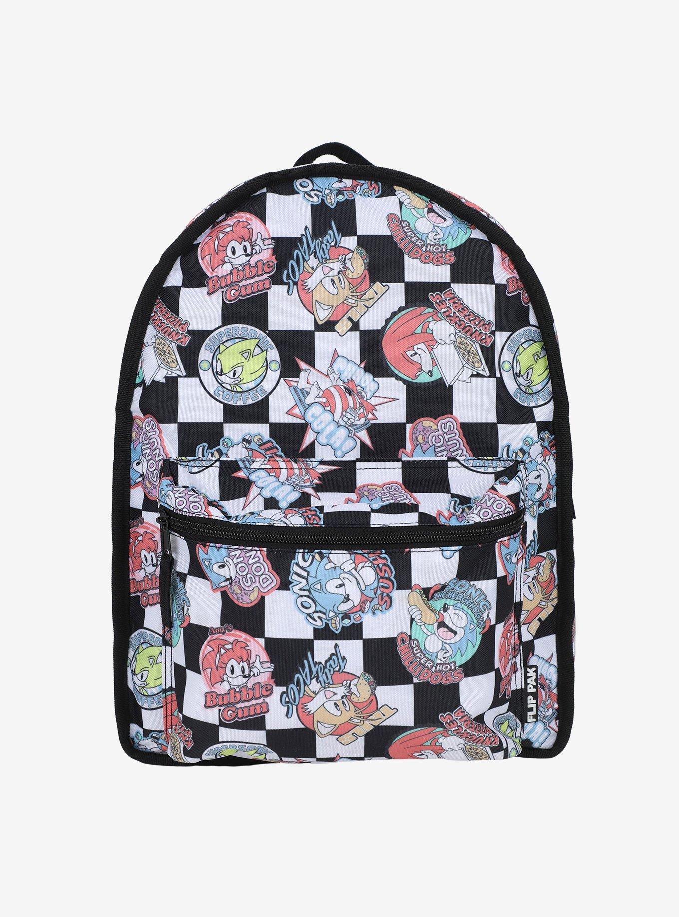 Sonic The Hedgehog Fuzzy Reversible Backpack, , alternate