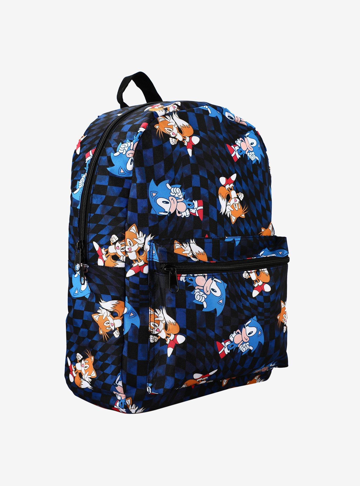 Sonic The Hedgehog Duo Warp Checkered Backpack, , alternate