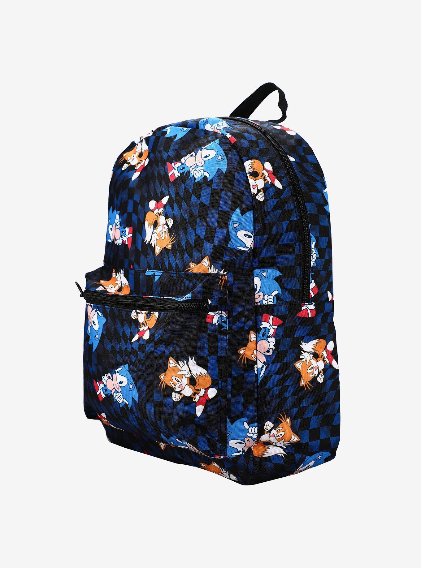 Sonic The Hedgehog Duo Warp Checkered Backpack, , alternate