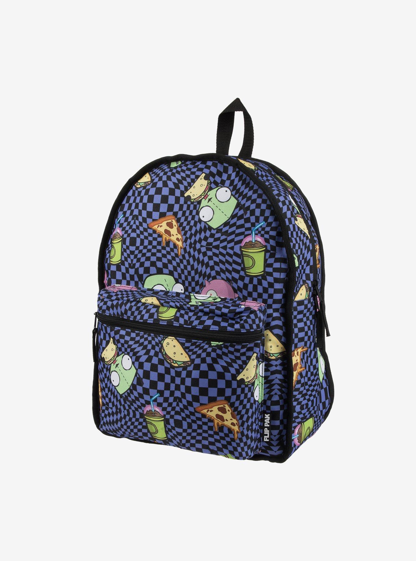 Invader Zim Fuzzy GIR Pig Reversible Backpack, , alternate