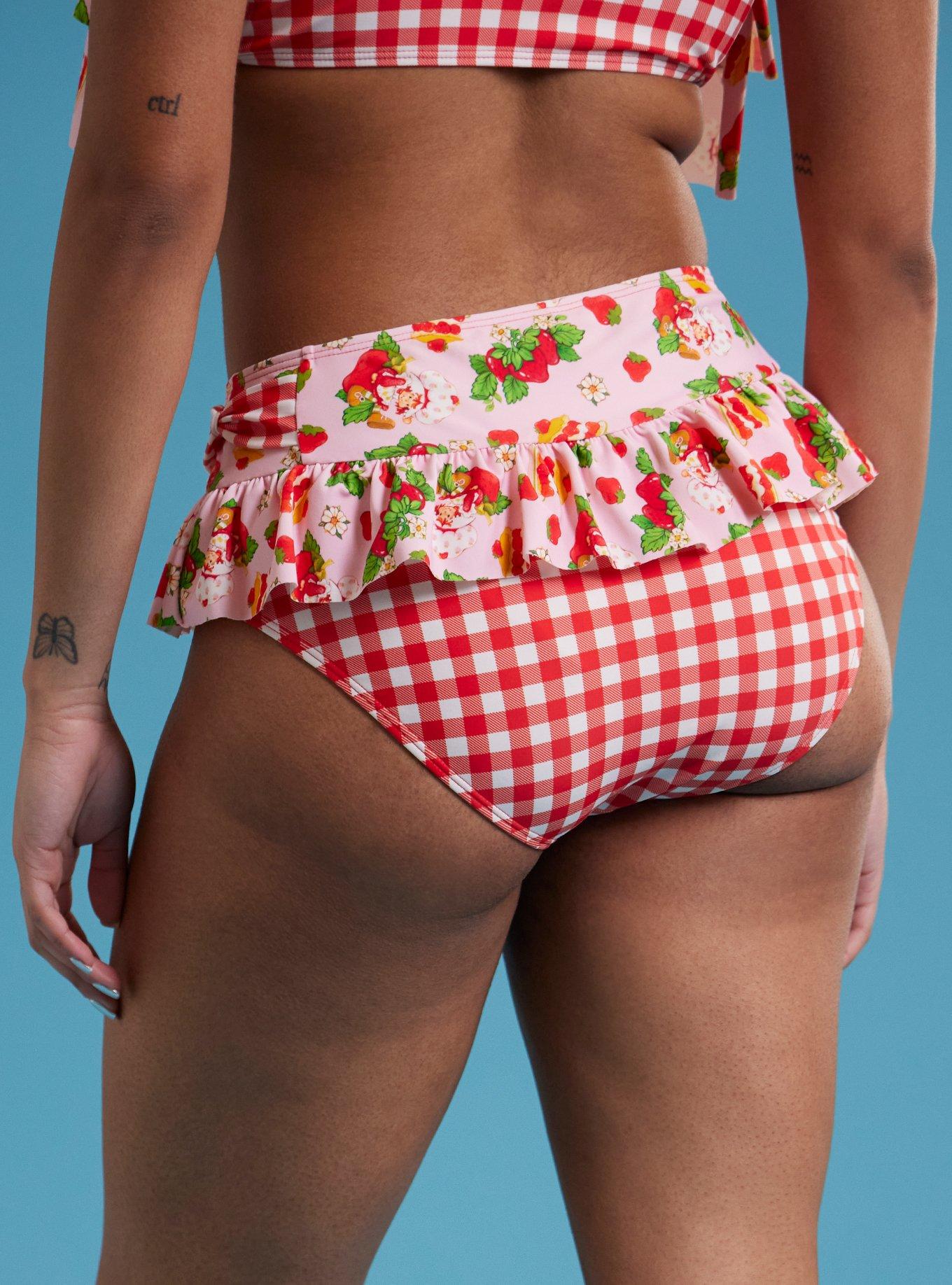 Strawberry Shortcake Dessert Ruffle Skirted Swim Bottoms, MULTI, alternate