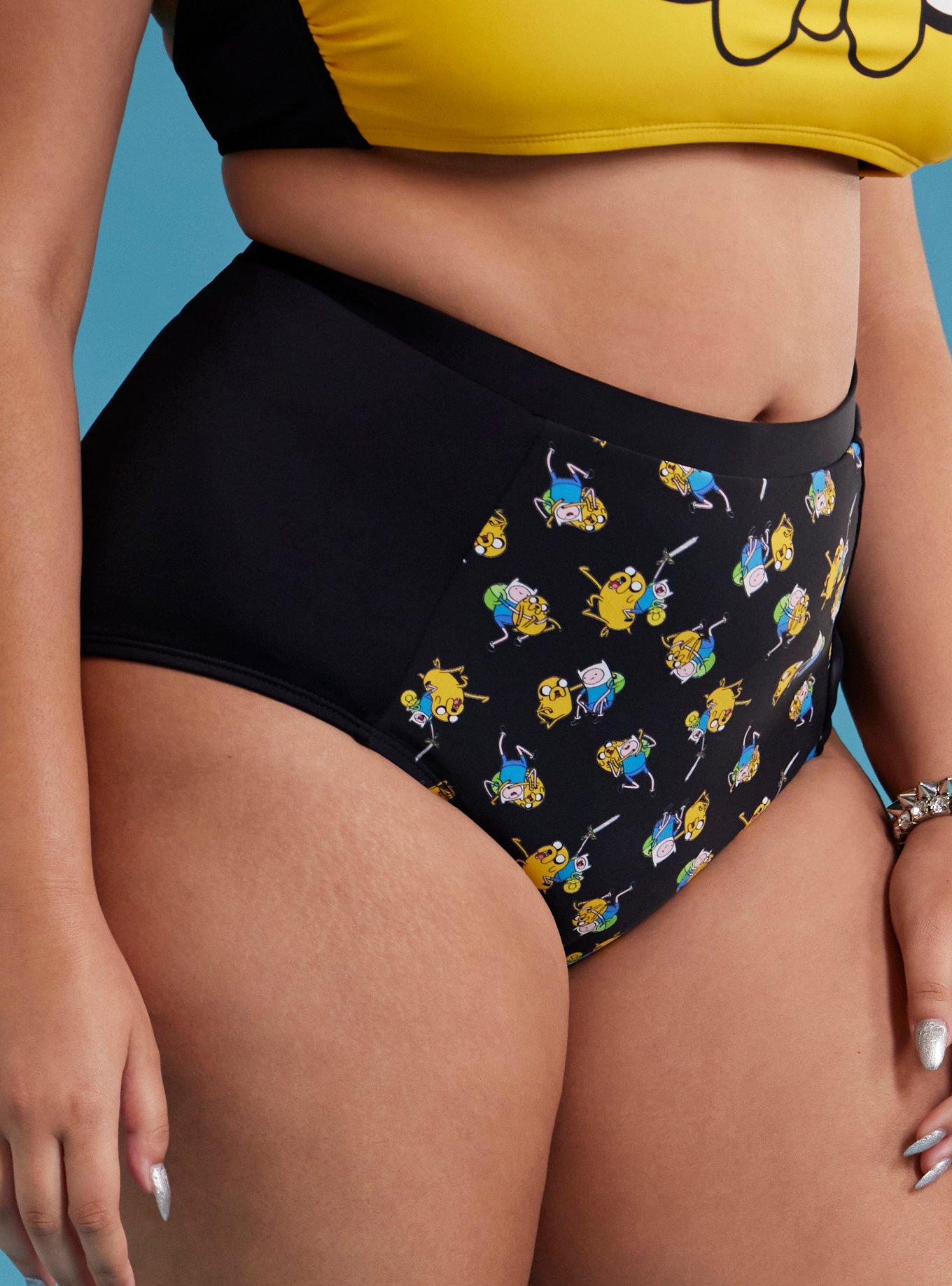 Adventure Time Jake & Finn Swim Bottoms Plus Size, MULTI, alternate