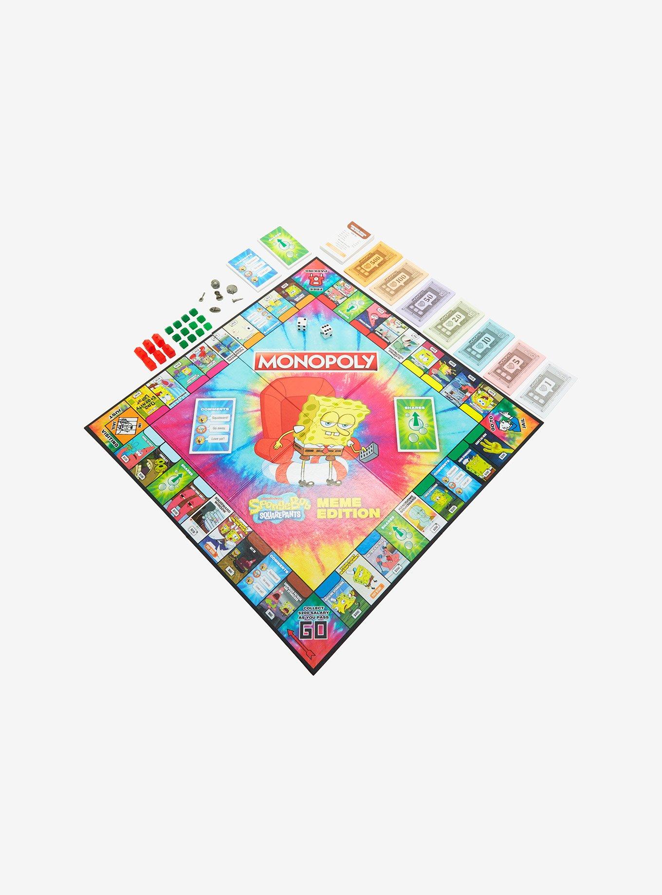 Monopoly SpongeBob SquarePants Meme Edition Board Game, , alternate