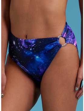 Cosmic Aura® Galaxy O-Ring Halter Swim Bottoms, , hi-res