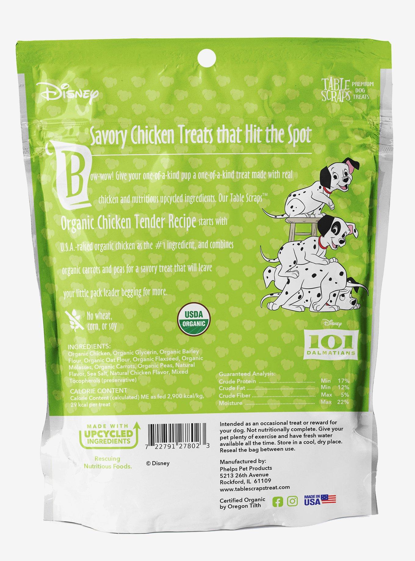 Disney 101 Dalmatians Table Scraps Organic Chicken Tender Dog Treats 5 oz. (3-Pack), , alternate