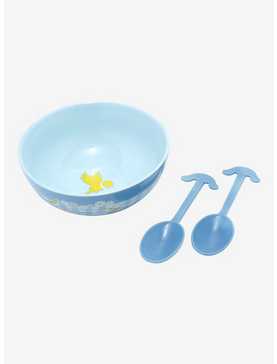 Cinnamoroll Gingham Ceramic Bowl With Color-Changing Spoon, , hi-res