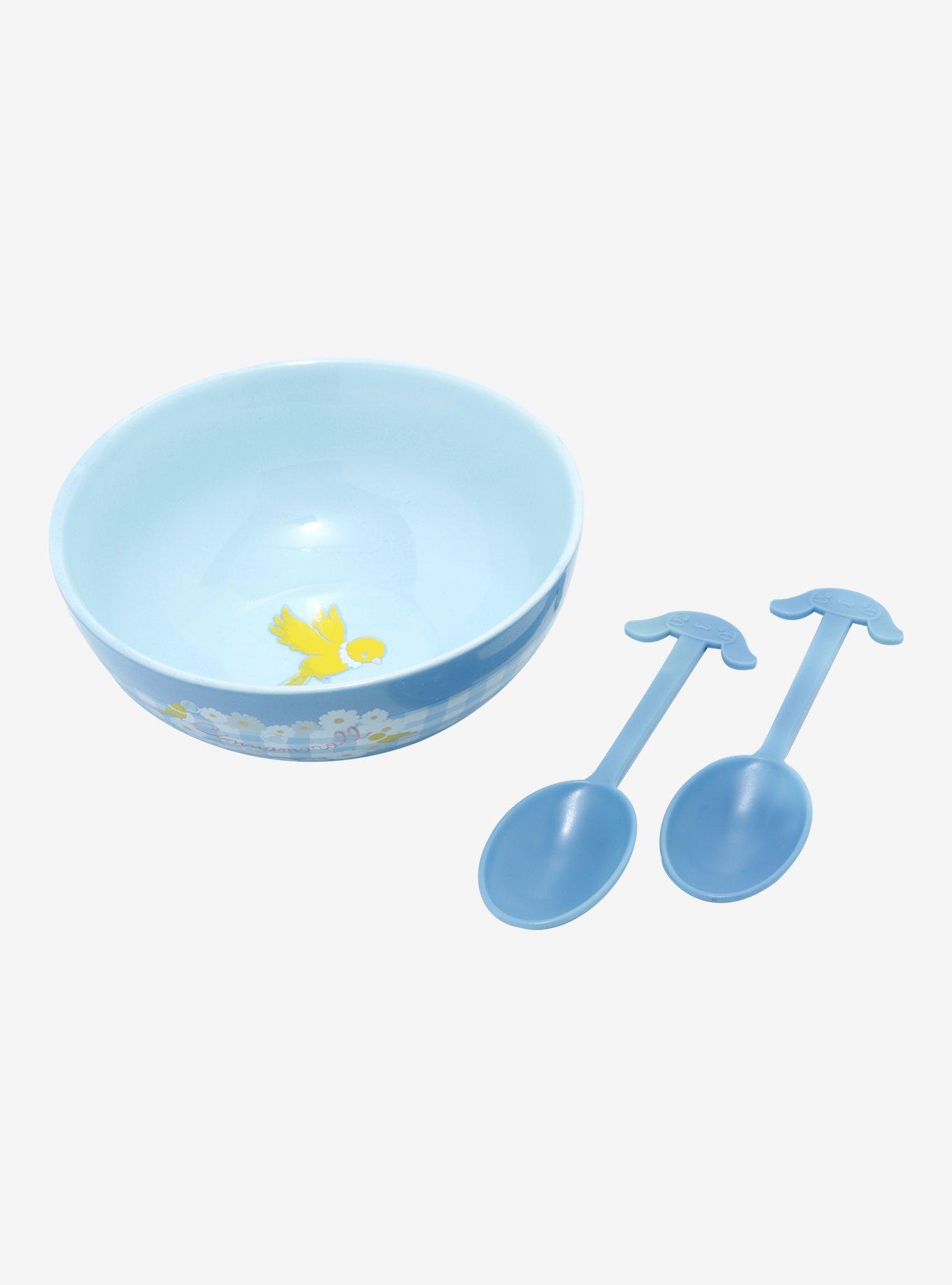 Cinnamoroll Gingham Ceramic Bowl With Color-Changing Spoon, , alternate