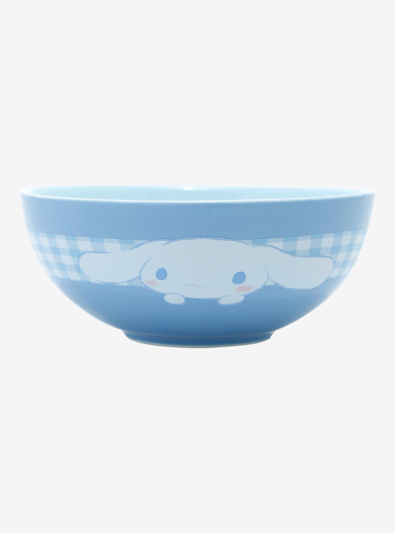 Cinnamoroll Gingham Ceramic Bowl With Color-Changing Spoon, , alternate