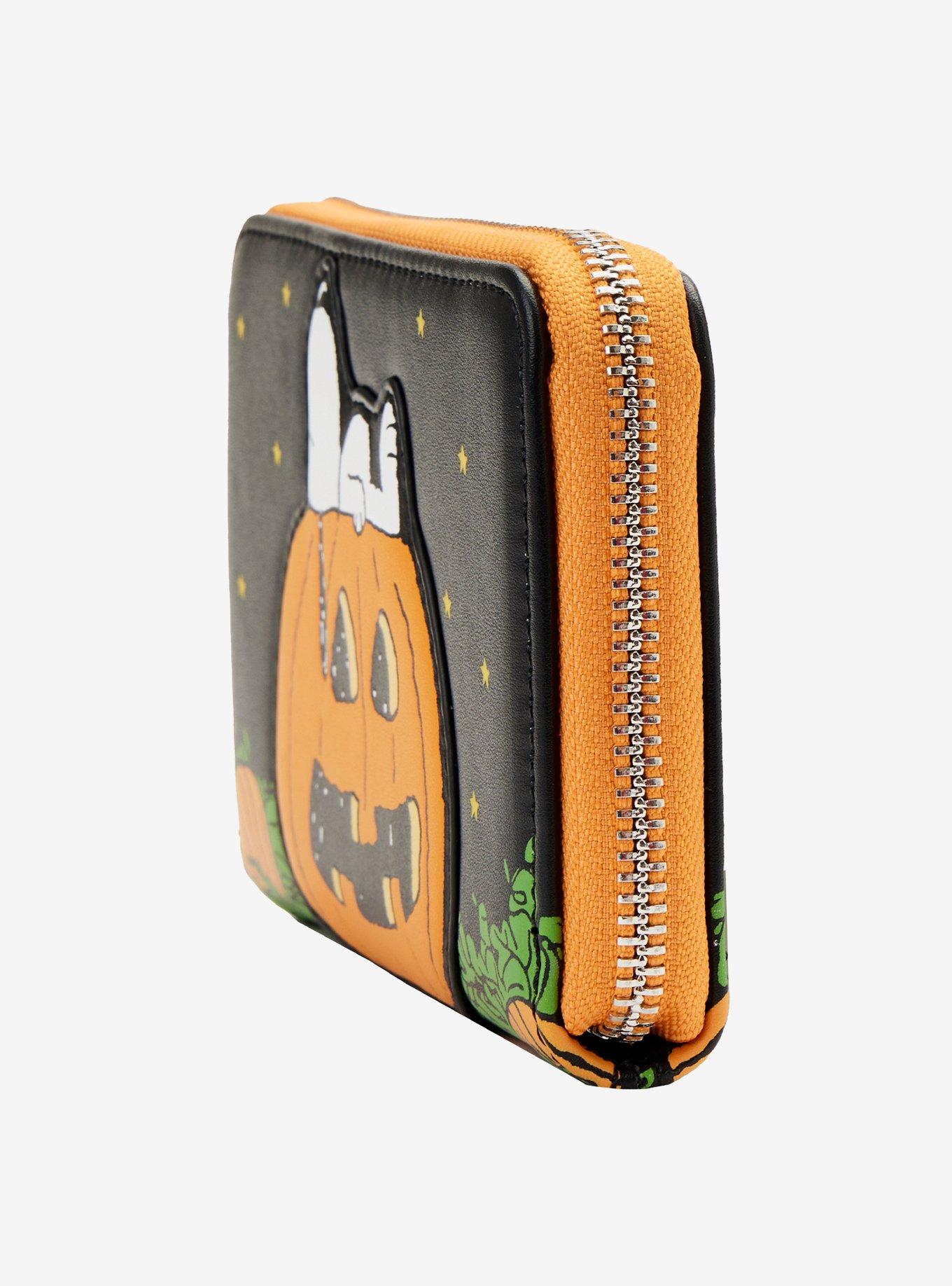Loungefly Peanuts Snoopy Pumpkin Zipper Wallet, , alternate