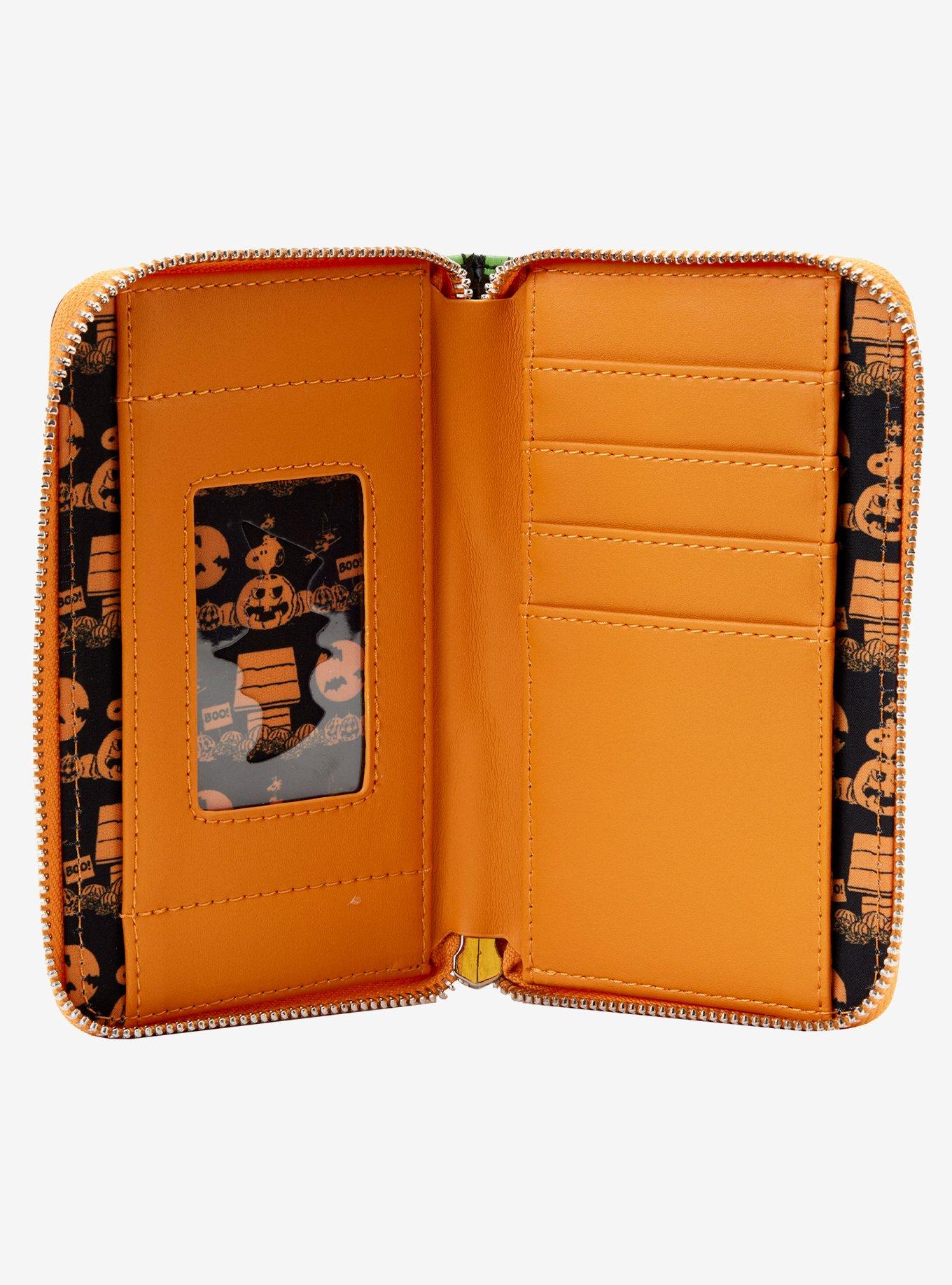 Loungefly Peanuts Snoopy Pumpkin Zipper Wallet, , alternate