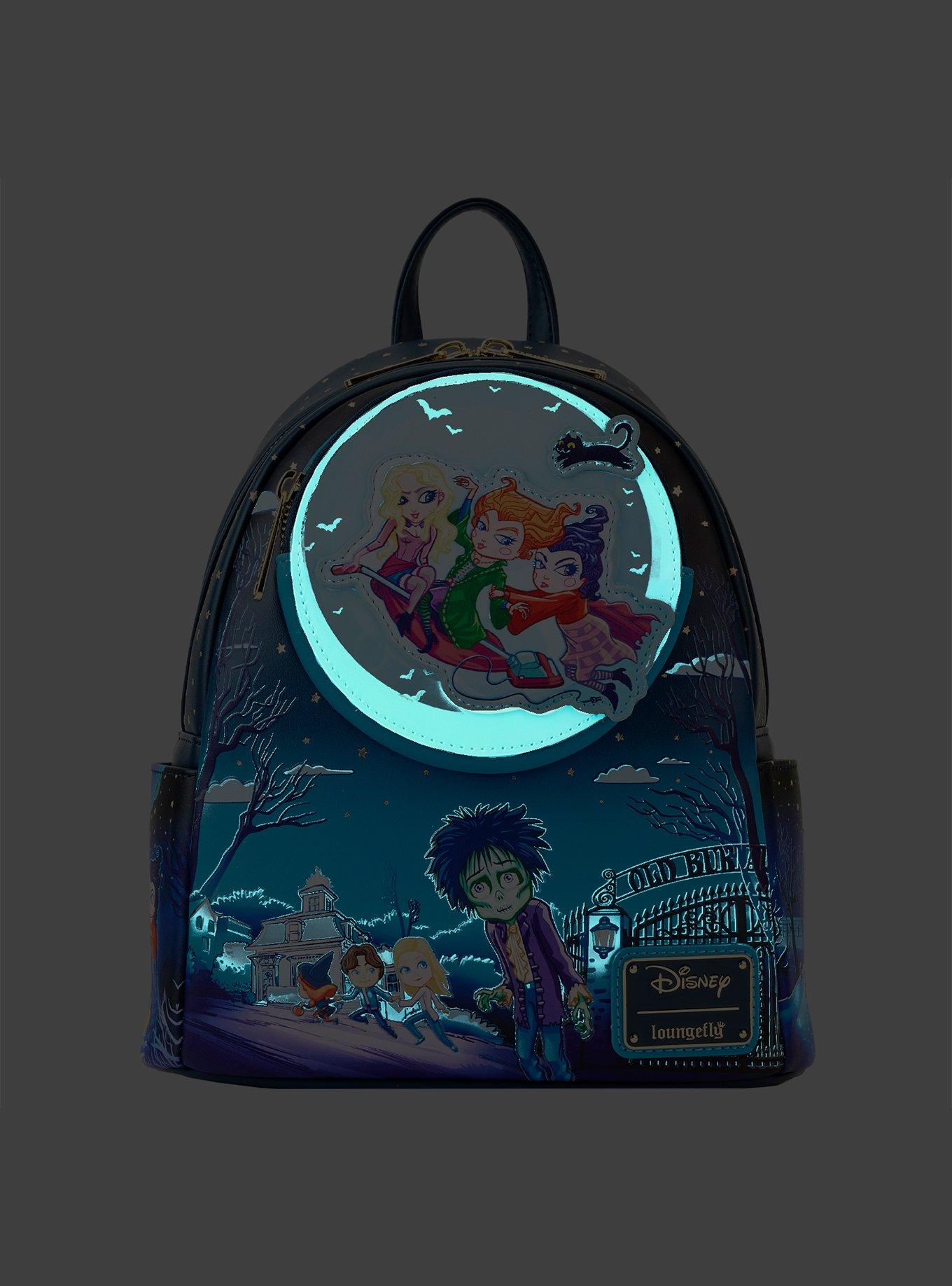 Loungefly Disney Hocus Pocus Graveyard Glow-In-The-Dark Mini Backpack, , alternate