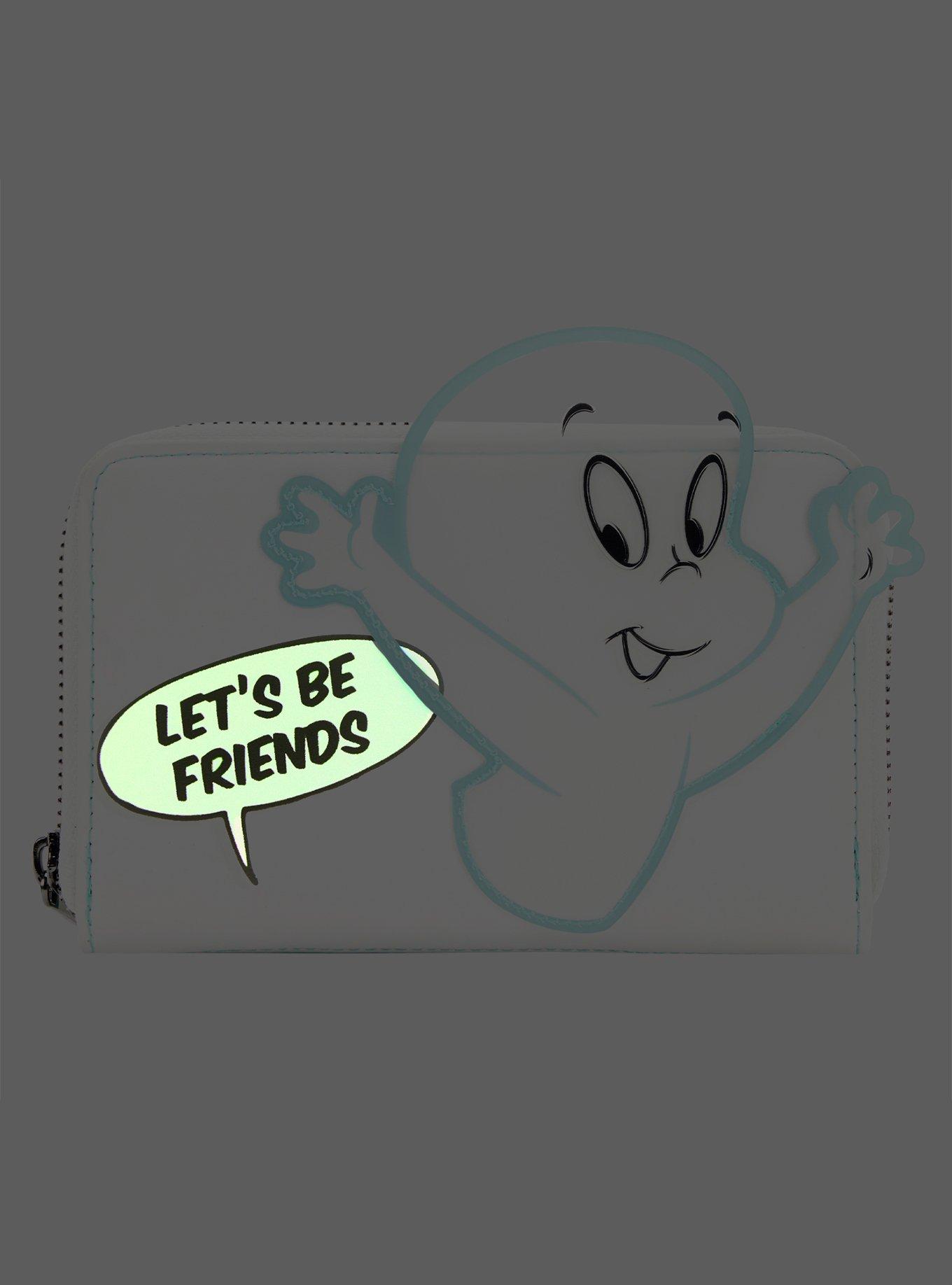 Loungefly Casper The Friendly Ghost Glow-In-The-Dark Zipper Wallet, , alternate